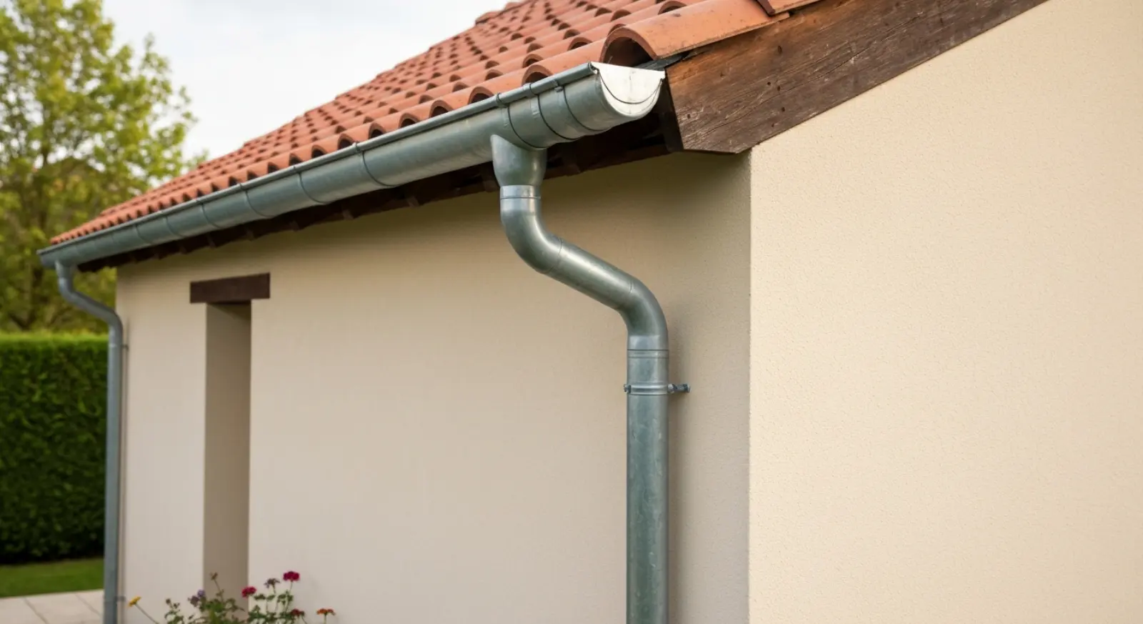Service : Zinguerie (gouttières, chéneaux, descentes)